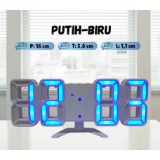 Jam Meja Dinding Digital 3D 